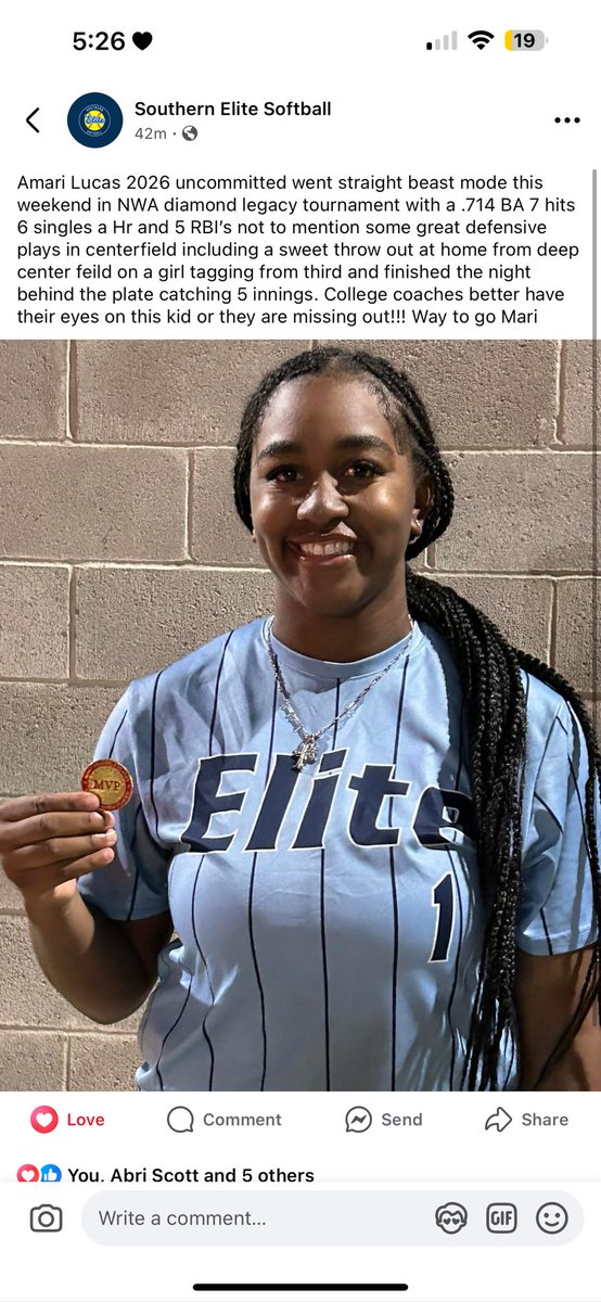 mari lucas (@marilucas2026) on Twitter photo Here are my stats from this past memorial weekend at NWA diamond legacy tournament in bentonville ar!
<a href="/OuachitaSB/">Ouachita Softball</a> <a href="/WBUSoftball/">WBU Softball</a> <a href="/UAMSoftball/">Blossoms Softball</a> <a href="/UTAMavsSB/">UTA Softball</a> <a href="/ACU_Softball/">ACU Softball</a> <a href="/ReddiesSB/">Reddie Softball</a> <a href="/Sports_Recruits/">SportsRecruits</a> <a href="/RazorbackSB/">Arkansas Softball</a> <a href="/AStateRedWolves/">Arkansas State Red Wolves Athletics</a> Here are my stats from this past memorial weekend at NWA diamond legacy tournament in bentonville ar!
<a href="/OuachitaSB/">Ouachita Softball</a> <a href="/WBUSoftball/">WBU Softball</a> <a href="/UAMSoftball/">Blossoms Softball</a> <a href="/UTAMavsSB/">UTA Softball</a> <a href="/ACU_Softball/">ACU Softball</a> <a href="/ReddiesSB/">Reddie Softball</a> <a href="/Sports_Recruits/">SportsRecruits</a> <a href="/RazorbackSB/">Arkansas Softball</a> <a href="/AStateRedWolves/">Arkansas State Red Wolves Athletics</a>