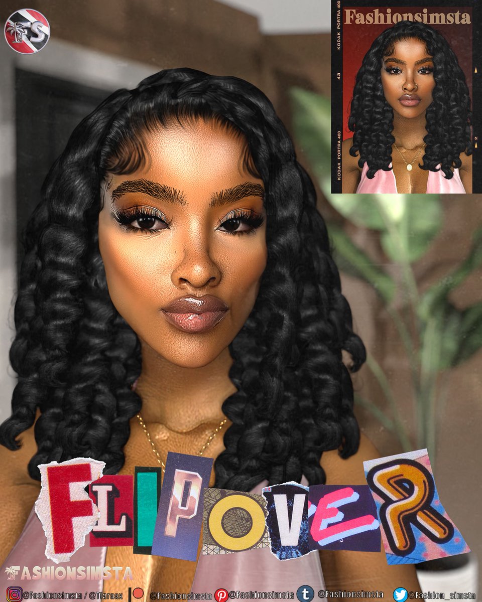 Curly Flip over with a Twist 😉☝🏽