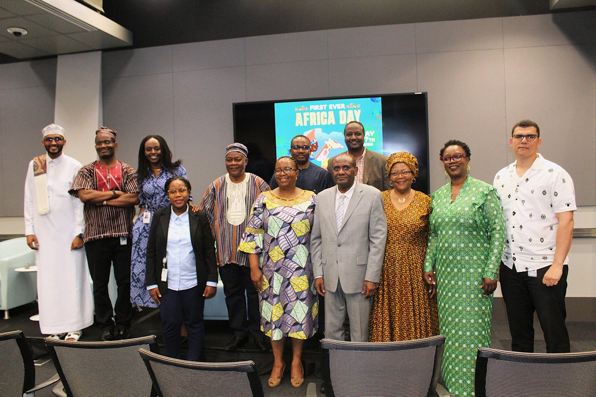 OED_AfG1_WBG's tweet photo. Proud to co-host the 1st-ever #AfricaDay at @WorldBank HQ! Grateful to Ambassadors &amp; reps from #AfricaGroup1 countries for joining us in reaffirming Africa’s leadership in global development. #AfricaGroup1 @zaweki @lonkhululeko https://t.co/IS1C6GoJEi