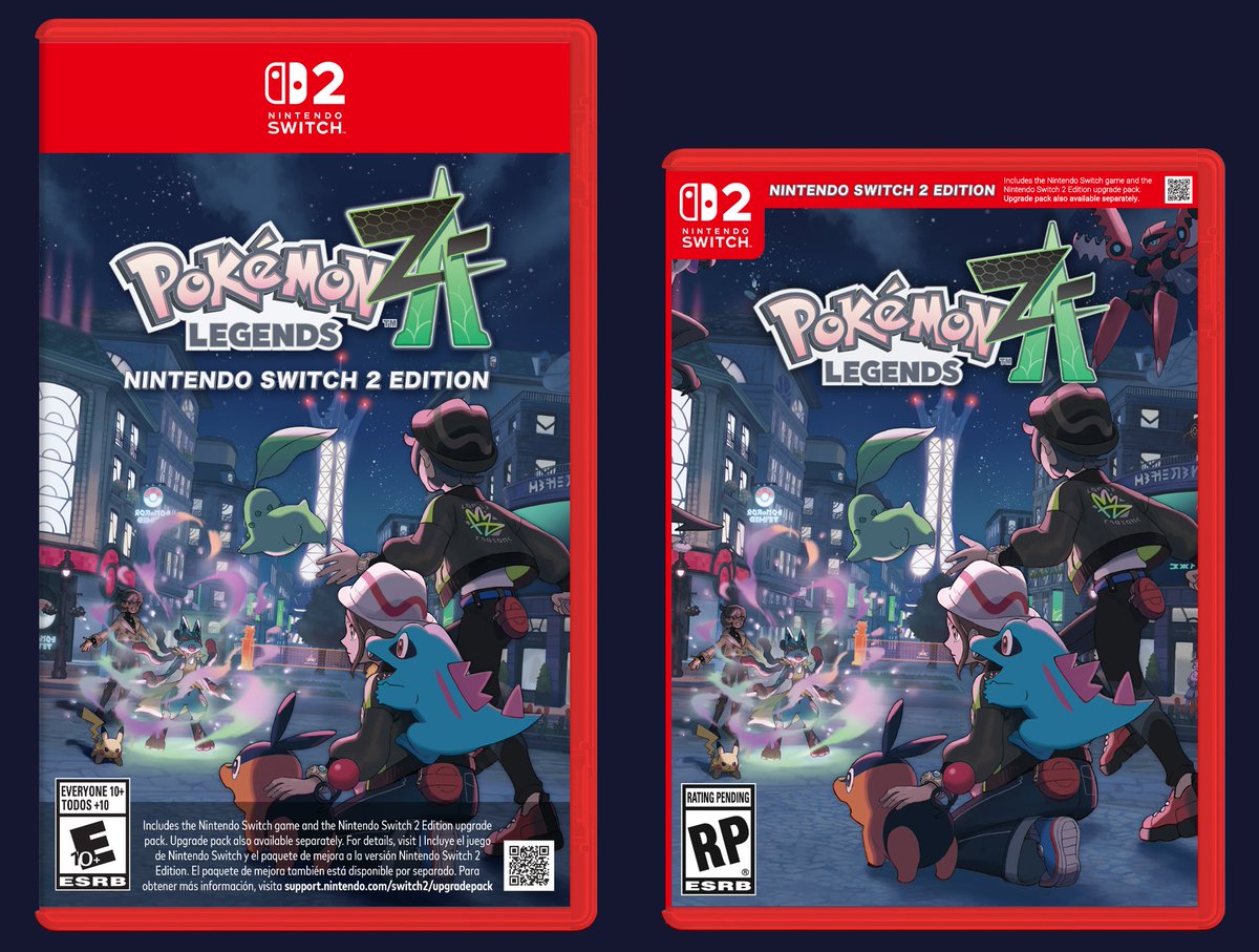 the Switch 2 box for Pokémon ZA wasn't as bad as I thought it was gonna be but here it is with my old redesign regardless