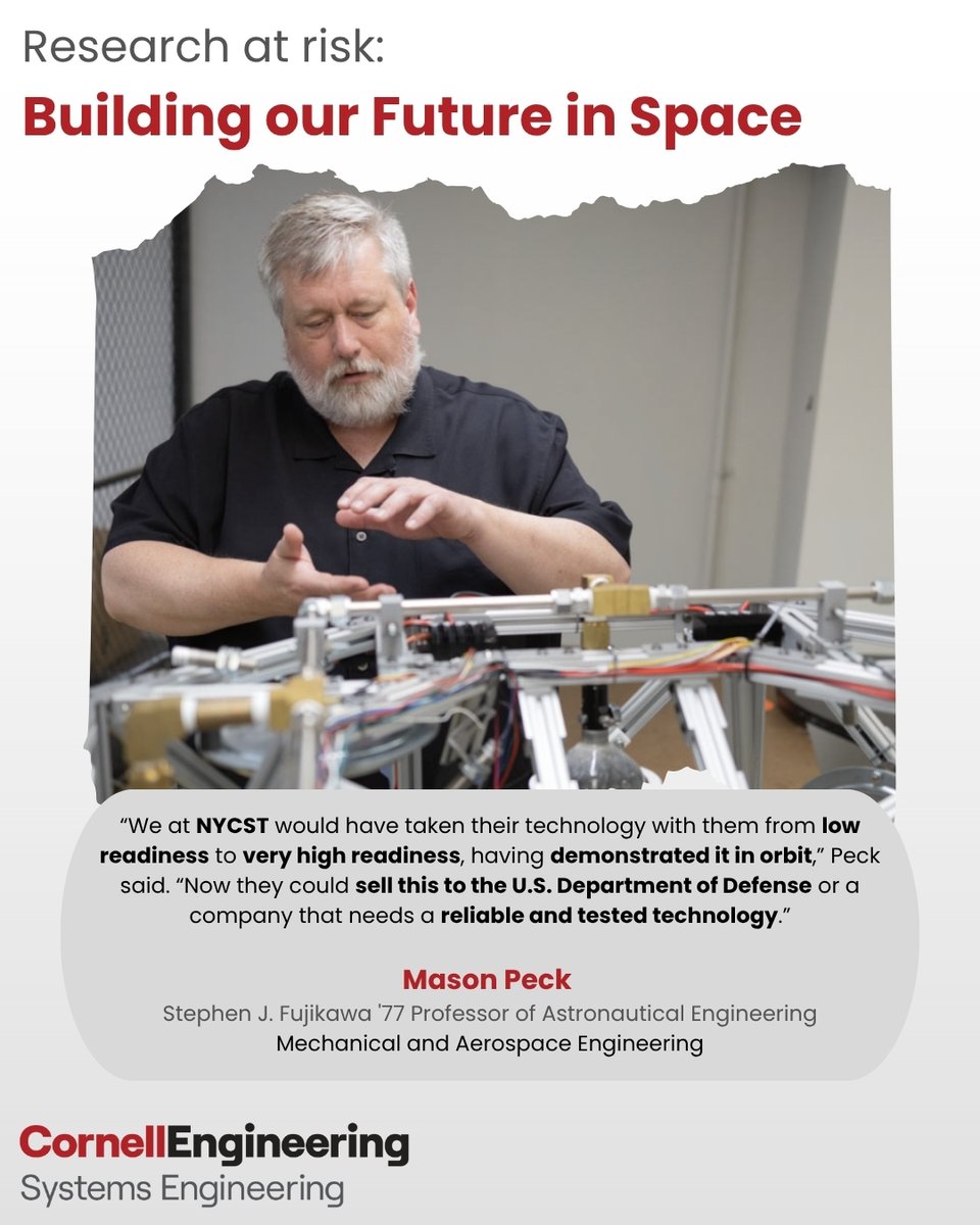 CornellSystems's tweet image. π Building the Future of Space π
βThis simulator would define how spacecraft of the future communicate, refuel, and collaborate in orbit,β said Peck, βItβs a pivot point for space infrastructure, and for economic opportunity.β
Learn more here: youtube.com/watch?v=TD0JHSβ¦