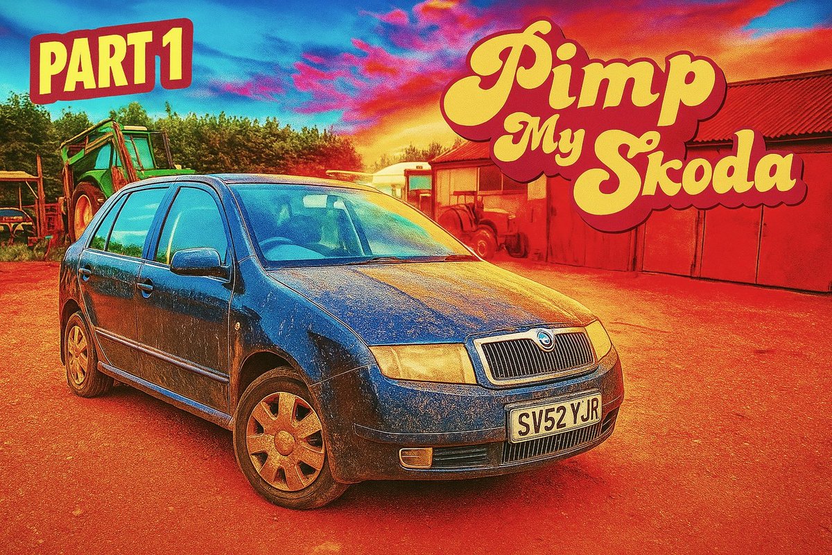 🚨 IT'S HERE! 🚨
Part 1 of PIMP MY SKODA dropping tonight 6pm on the channel! 🎬💥

We’re turning this tired Skoda Fabia into a proper modern classic – one snapped bolt, one bodge, and one brew at a time. ☕🔧
From scrapyard to head-turning sleeper... this build is gonna be WILD.
