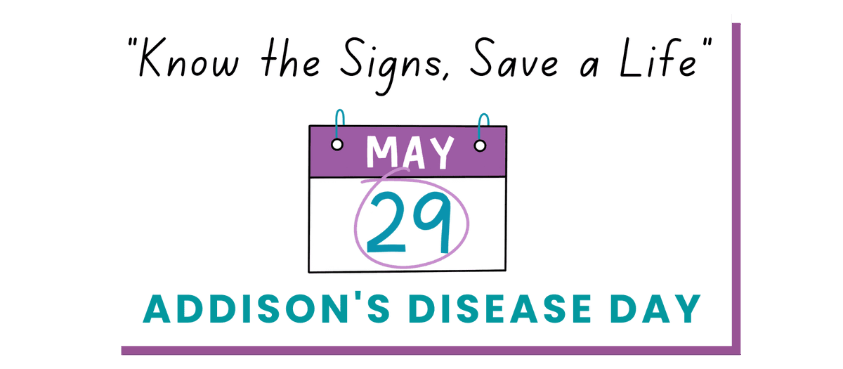 Society for Endo (@soc_endo) on Twitter photo Today is #AddisonsDiseaseDay. This year's theme is "Know the Signs, Save a Life" to highlight the importance of low cortisol and the Sick Day Rules.
Learn more about #AddisonsDisease, the Sick Day Rules and how you can make a difference👉 bit.ly/AddisonsDiseas…
<a href="/AddisonsUK/">Addison's Disease Self-Help Group (ADSHG)</a> Today is #AddisonsDiseaseDay. This year's theme is "Know the Signs, Save a Life" to highlight the importance of low cortisol and the Sick Day Rules.
Learn more about #AddisonsDisease, the Sick Day Rules and how you can make a difference👉 bit.ly/AddisonsDiseas…
<a href="/AddisonsUK/">Addison's Disease Self-Help Group (ADSHG)</a>