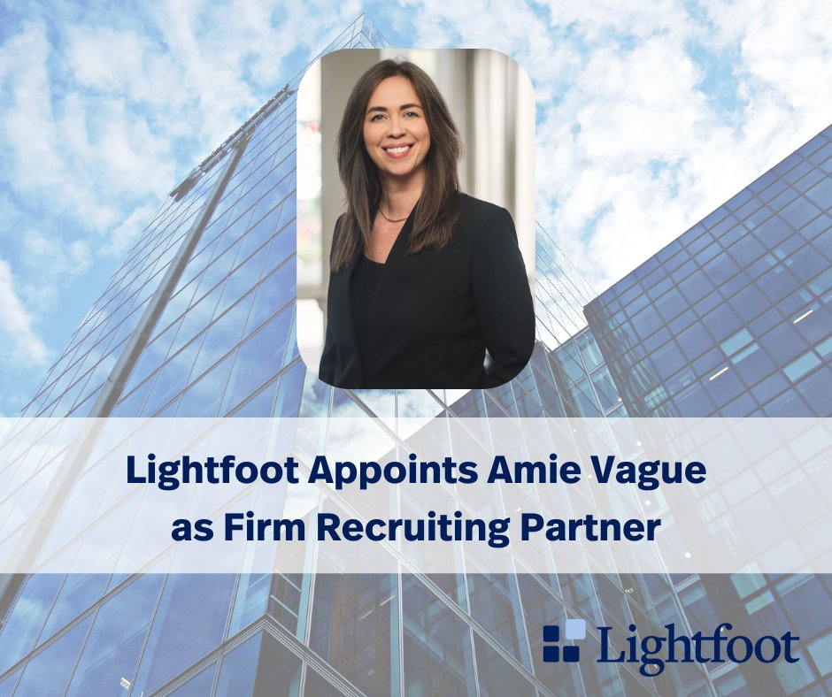 Lightfoot is pleased to announce Amie Vague as our new hiring partner. Join us in congratulating Amie! Read more: lightfootlaw.com/news-insights/…  #hiringpartner #leadership