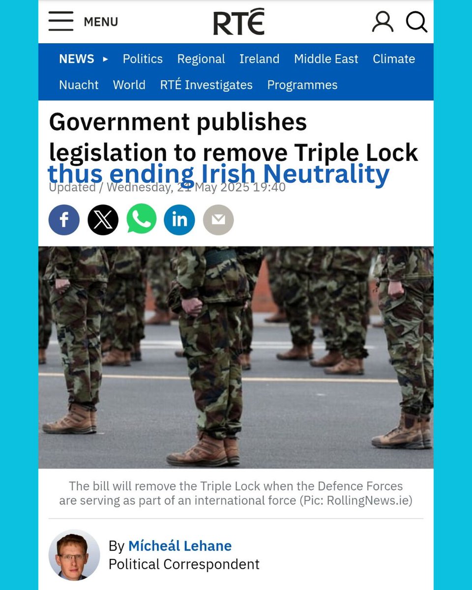 Save Irish Neutrality! Save the Triple Lock!