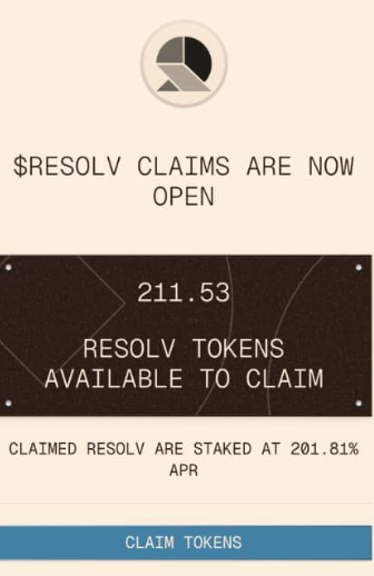 Tito_Caviglia's tweet photo. 🦅 $RESOLV Airdrop is live!

Eligible wallets can now claim directly 
🔗 https://t.co/a8RiPt9C5N

Don’t wait around — check your wallet and lock in your tokens. https://t.co/IcSM1VLncV