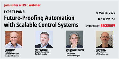 Manufacturing AUTOMATION (@automationmag) on Twitter photo SPONSORED: Today is the day! Future-Proofing Automation with Scalable Control Systems, brought to you by <a href="/beckhoff/">Beckhoff Automation</a>, is happening today at 1 p.m. EST.
Don't miss out on this free webinar outlining how modern PC-based controls outperform traditional PLCs.
events.annexbusinessmedia.com/event/canadian… SPONSORED: Today is the day! Future-Proofing Automation with Scalable Control Systems, brought to you by <a href="/beckhoff/">Beckhoff Automation</a>, is happening today at 1 p.m. EST.
Don't miss out on this free webinar outlining how modern PC-based controls outperform traditional PLCs.
events.annexbusinessmedia.com/event/canadian…