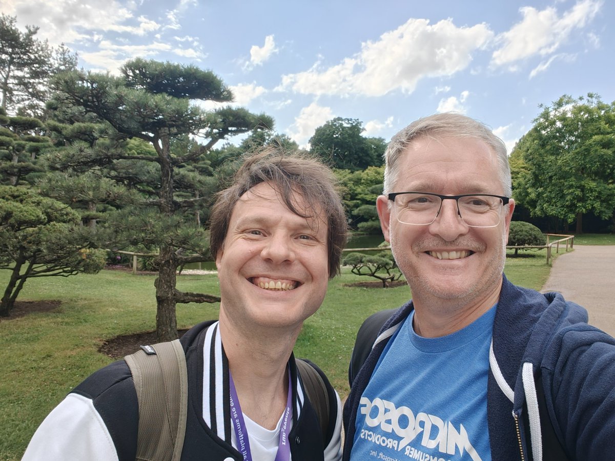 Prof. Lee Stott (@lee_stott) on Twitter photo Great to <a href="/webmaxru/">Maxim Salnikov</a> in the Japanese Garden in Dusseldorf quick conference Zen Moments <a href="/euaicloudsummit/">European AI and Cloud Summit</a> Great to <a href="/webmaxru/">Maxim Salnikov</a> in the Japanese Garden in Dusseldorf quick conference Zen Moments <a href="/euaicloudsummit/">European AI and Cloud Summit</a>