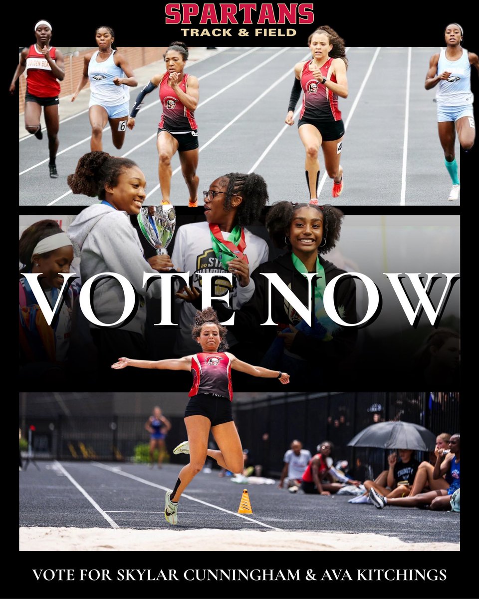 Calling all Spartans! Let’s rally behind Skylar Cunningham and Ava Kitchings as they compete for All-Metro Track &amp; Field Athletes of the Year! 🏅

Vote for both athletes at the link below! 

docs.google.com/forms/d/e/1FAI…
