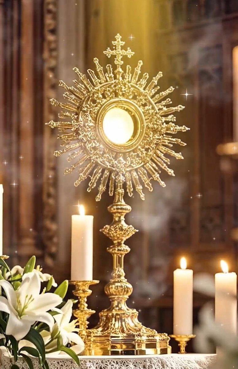 Jesus is truly present Body, Blood, Soul and Divinity in the Most Holy Eucharist