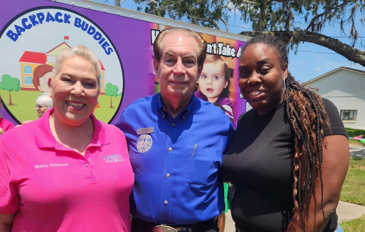Friday I was at the opening of the Thrift Store.

Backpack Buddies provides backpacks filled with nutritious food every Friday during the school year, to two schools in the western part of Volusia County.

Proud to be a member of the Backpack Buddies Board of Directors.