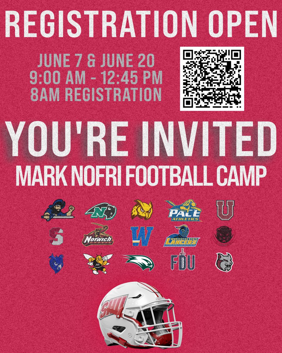 Thank <a href="/Coach_Marr/">Nate Marr</a> &amp; <a href="/SHU__Football/">Sacred Heart Football</a> for the camp invite. God is good. All the time. Go Pioneers!
