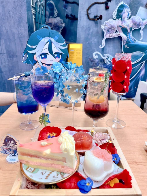 コラボカフェはちゃめちゃよかった装飾メロすぎチュキ… 
