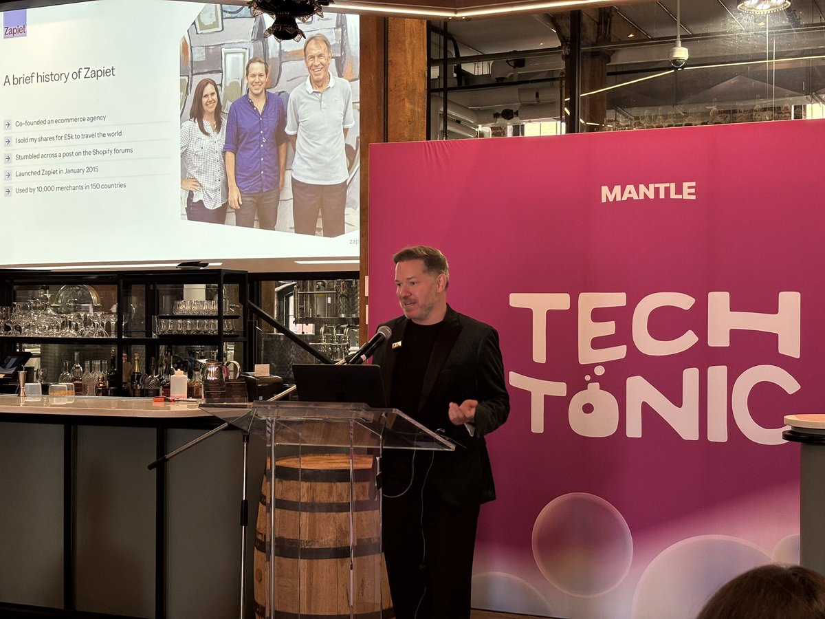 zapiet's tweet image. Hey #Techtonic day 2 — we’ve arrived! ✨
@cargix1 is taking the stage NOW the Spirit of York room!