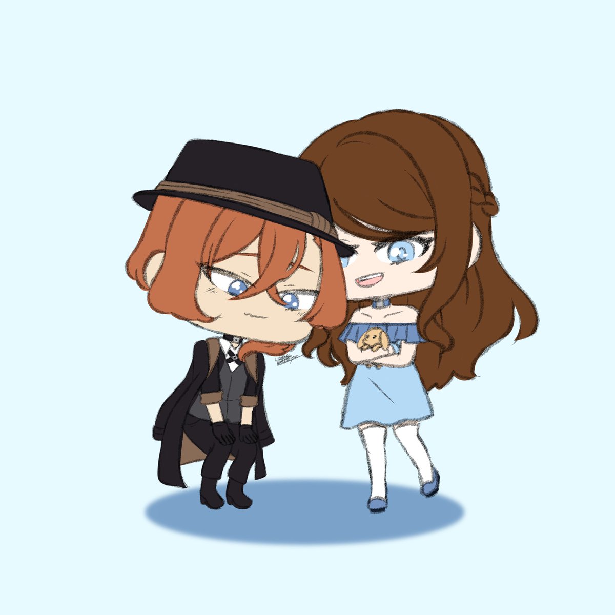 Chuuya_sWife's tweet image. [Adopting a Pet] #YuMay #YuMay2025

One day, Lona find a little abandonned puppy, welcome to your new home, Perceval♥