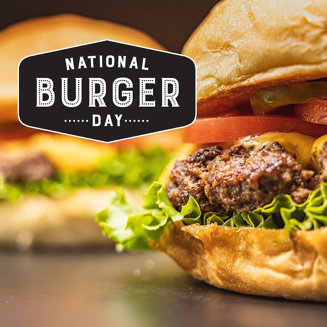 Y’all ever seen a burger so fine it makes you rethink your life choices? 👀🍔 Come build your dream one. #NationalHamburgerDay #FuddsFamous