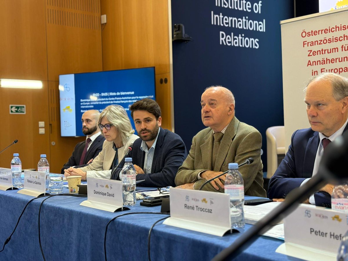 Romain LE QUINIOU (@rlequiniou) on Twitter photo 🇫🇷Excellentes discussions aujourd'hui à <a href="/IFRI_/">Institut français des relations internationales</a> avec des politiciens et des journalistes à propos de l'élargissement dans le cadre de l'atelier 2025 Stratégie Française pour les Balkans occidentaux avec <a href="/OefzCfa/">ÖFZ / CFA</a> <a href="/Euro_Creative_/">Euro Créative 🇪🇺</a> et <a href="/francediplo/">France Diplomatie 🇫🇷🇪🇺</a> -
Conclusion : il y a du boulot ! 🇫🇷Excellentes discussions aujourd'hui à <a href="/IFRI_/">Institut français des relations internationales</a> avec des politiciens et des journalistes à propos de l'élargissement dans le cadre de l'atelier 2025 Stratégie Française pour les Balkans occidentaux avec <a href="/OefzCfa/">ÖFZ / CFA</a> <a href="/Euro_Creative_/">Euro Créative 🇪🇺</a> et <a href="/francediplo/">France Diplomatie 🇫🇷🇪🇺</a> -
Conclusion : il y a du boulot !
