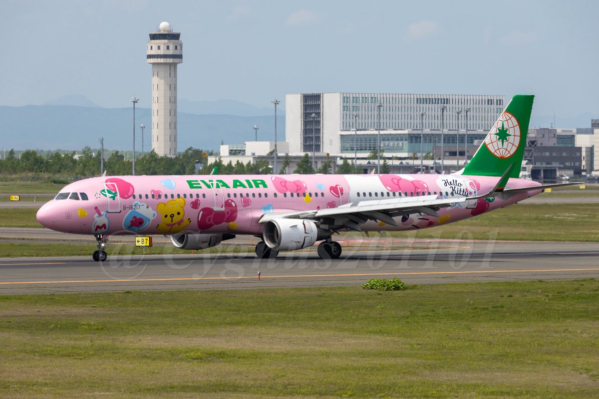 Cygnus201101's tweet photo. B-16217
Airbus A321-211(WL)
EVA Air
(Hello Kitty Pinky Jet Livery)

May 28, 2025

1月19日以来の２回目かな？

#B16217 #EVA #HelloKitty #PinkyJet #CTS #RJCC #新千歳空港 https://t.co/IVErKLIPnH