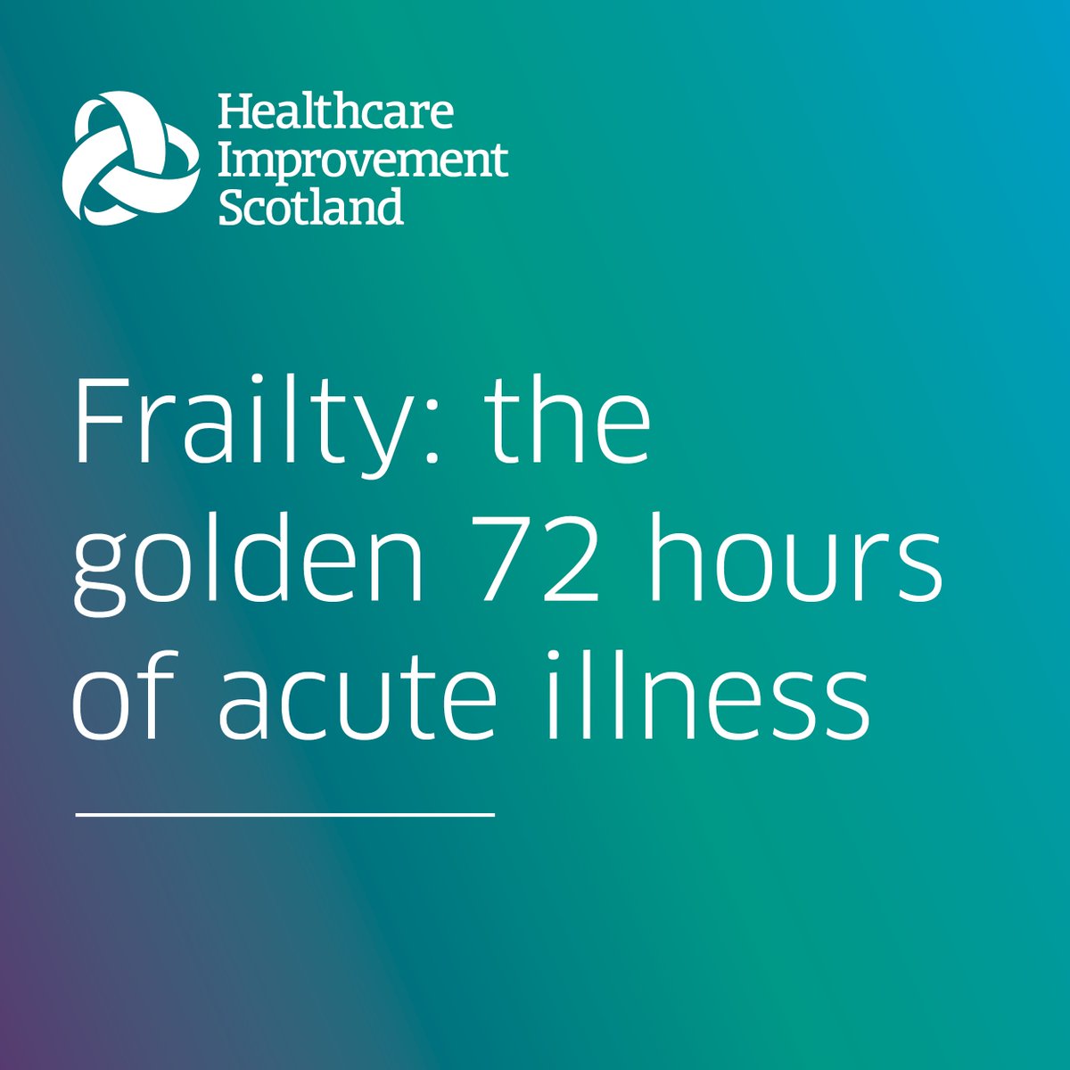 Join us and watch Professor Ken Rockwood explain how best to support older people living with frailty who experience acute illness.

Link to video in comments