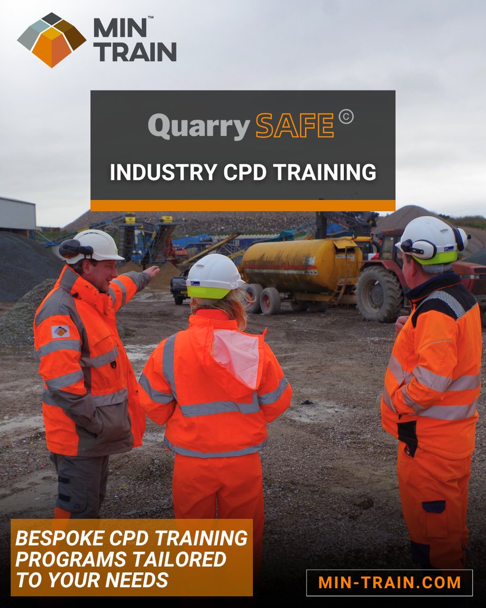 Expert-Led Training for Industry-Wide Competence 

Our bespoke CPD training programs are designed to develop your team's skills, performance, and productivity.

Learn More Here: min-train.com/in-company-tra… Or Call 07801664121

Competence Without Compromise

#quarrying #guidance