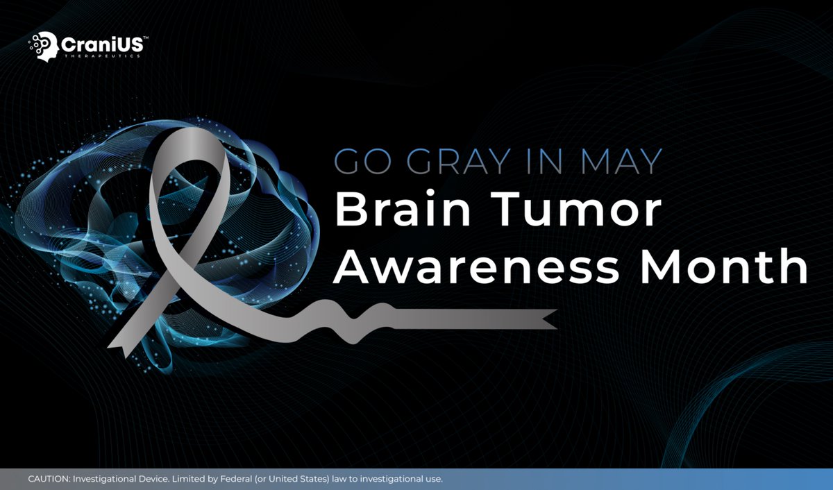 crani_us's tweet photo. May is Brain Tumor Awareness Month! Join CraniUS Therapeutics in honoring patients, caregivers, and the medical community. 💙 Share hope. Spread awareness. 💙 #BrainTumorAwareness #CraniUSTherapeutics #HopeForBrainTumors #YouAreNotAlone https://t.co/cRDZIJr4nw