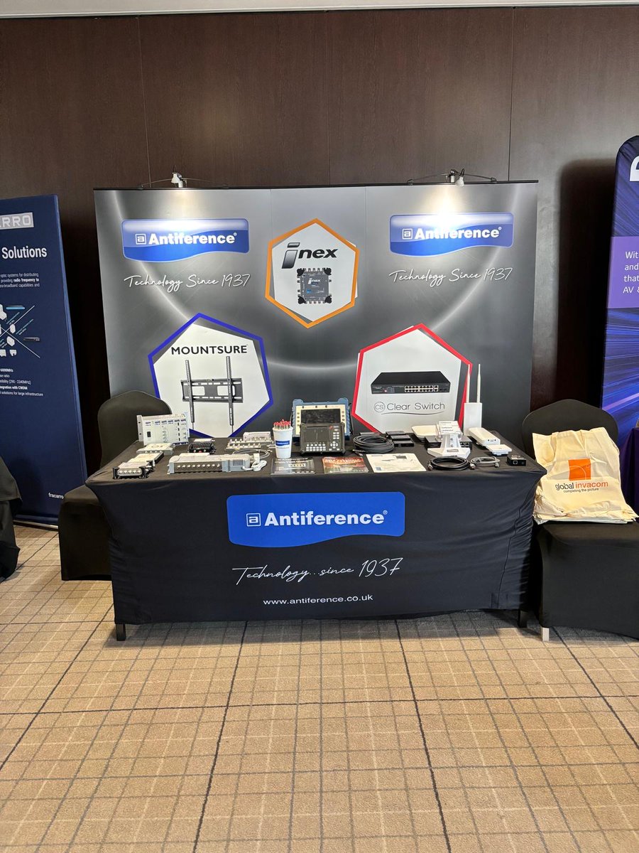 📍 We’ve arrived in Glasgow — and the stand is ready!
Come see us at Village Hotel, 7 Festival Gate, G51 1DB from 4pm.
⚙️ Product demos
💬 Expert advice
☕ Refreshments on us!
📸 Check out the stand 👇

#Glasgow #EvolvingConnectivity #WeAreHere #FinalStop #TechOnTour #Antiference