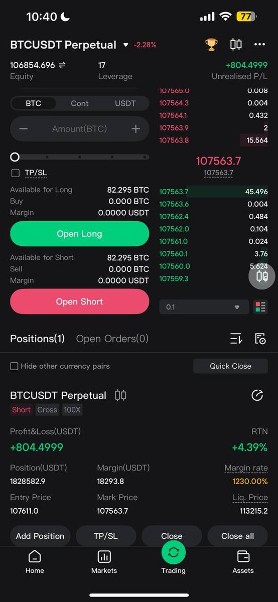 Took a short position on <a href="/CoinUpOfficials/">CoinUp.io</a>. 
Easy, swift and trustworthy.

S/O: For those who are keen to be our affiliates, do not hesitate to DM me. 

#Cryptocurrency #Trades #Bitcoin #CoinUp #CexCrypto #Liquidate #jameswynn