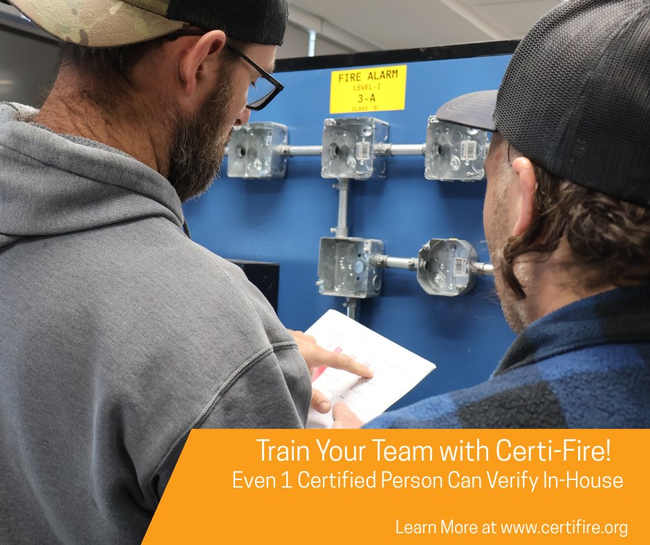 Train your team with Certi-Fire! Even 1 certified person can verify in-house &amp; save $. Learn more! #CertiFireOntario #ContractorSavings 

Visit: certifire.org/skip-3rd-party