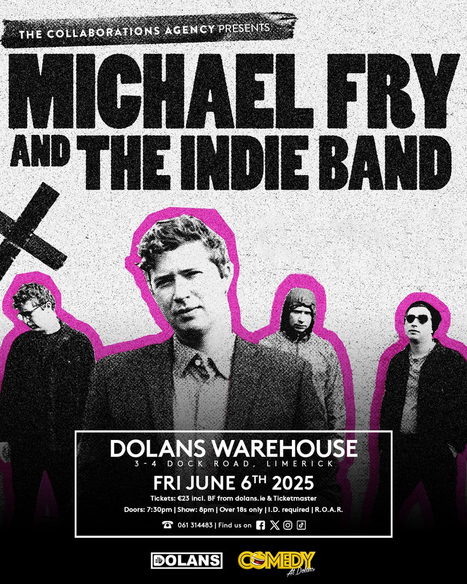 Dolans Limerick (@mydolans) on Twitter photo ***NEXT WEEK IN DOLANS***
Micheal Fry and The Indie Band
Dolans Warehouse, Friday June 6th
Tickets here: dolans.yapsody.com/event/index/84…
<a href="/BigDirtyFry/">Michael Fry</a> ***NEXT WEEK IN DOLANS***
Micheal Fry and The Indie Band
Dolans Warehouse, Friday June 6th
Tickets here: dolans.yapsody.com/event/index/84…
<a href="/BigDirtyFry/">Michael Fry</a>