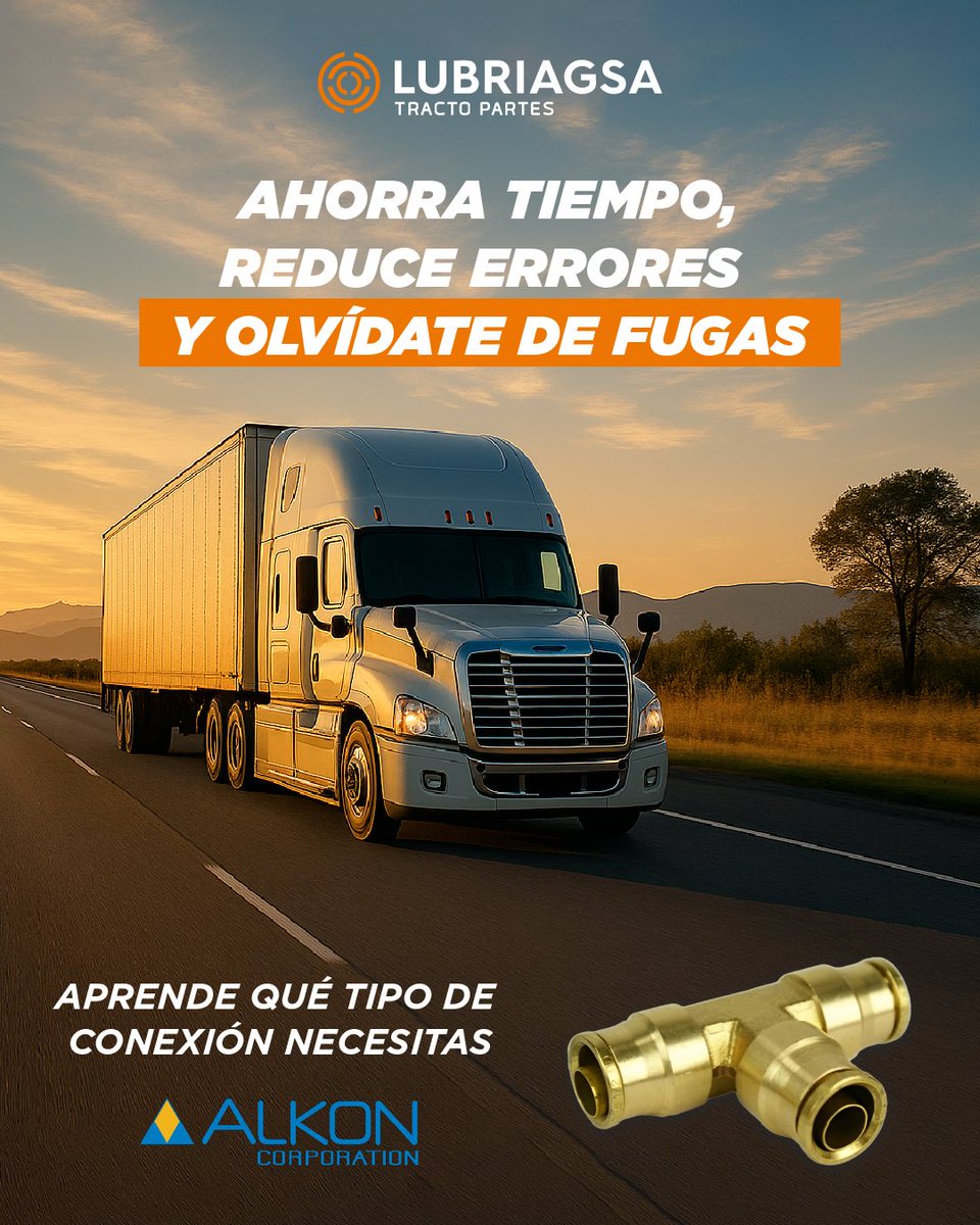 Lubriagsa's tweet image. Conecta y listo. Así de rápido. 

.

#Alkon #PushToConnect #FittingsNeumaticos #RefaccionesIndustriales #SistemaDeAire #TallerPesado #Tractopartes #RefaccionesQueFuncionan #InstalacionRapida #AireSinFugas #FrenosEstables #RefaccionariaPesada #ConectoresNeumaticos