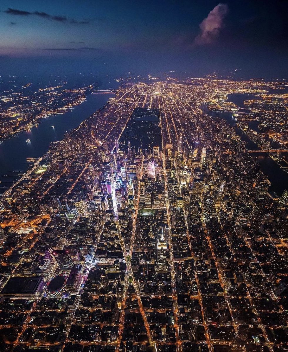 New York City from the sky.
