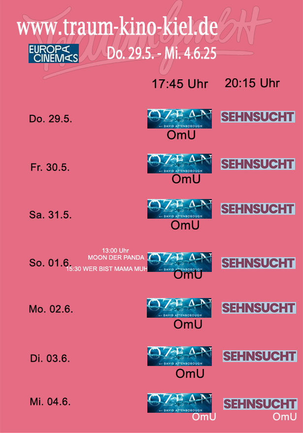 OZEAN und OSLO sehnsucht finden Anklang, deshalb mehr Vorstellungen!