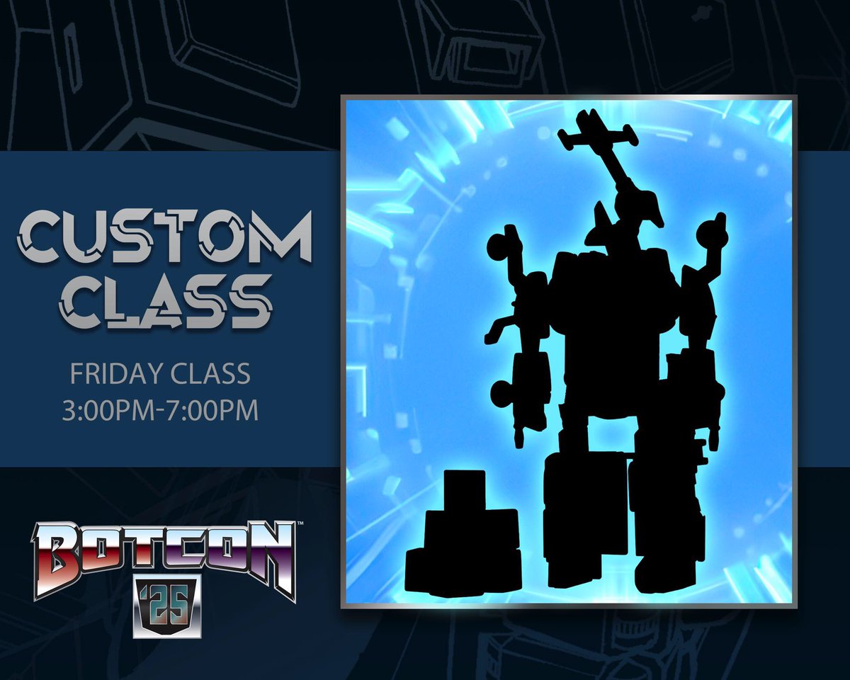 BotCon ‘25 - June 12-15 (@botcon) on Twitter photo A SOLD OUT Artists Alley of 32 Artists, featuring Transformers creator <a href="/archermonster/">The Toy Armada w Aaron Archer</a>. Production version 1st look at ‘Jazz’ Scavenger Hunt pins. Friday Custom class spots still open (Thursday class is full). An absolutely PACKED Exhibitor Hall! Visit BotCon.com! A SOLD OUT Artists Alley of 32 Artists, featuring Transformers creator <a href="/archermonster/">The Toy Armada w Aaron Archer</a>. Production version 1st look at ‘Jazz’ Scavenger Hunt pins. Friday Custom class spots still open (Thursday class is full). An absolutely PACKED Exhibitor Hall! Visit BotCon.com!