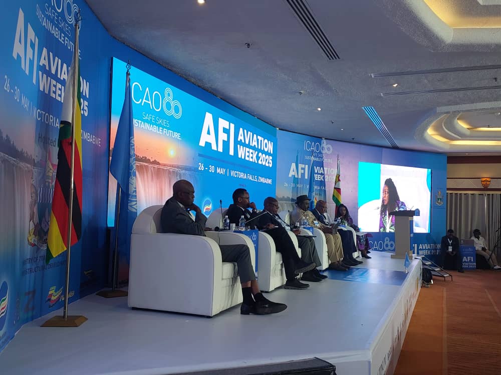 MinistryofTID's tweet photo. Day3 #AFIAviationWeek
The energy in Victoria Falls is electric as high level discussions continue to shape the future of African aviation! Deputy Minister Hon JK Sacco, actively participating in todayβs sessions, underscoring Gvts commitment to advancing regional air connectivity https://t.co/YFwHIkEtaH
