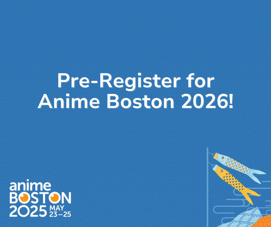 #AnimeBoston2025 is over but #AnimeBoston will be back before you know it!
Early Bird Pre-Registration for #AnimeBoston2026 is now open!
It will be open until Monday, June 2, 2025, 12:00 midnight EDT.
We look forward to seeing you again next year!  &gt;&gt;

bit.ly/AB25_Early_Bir…