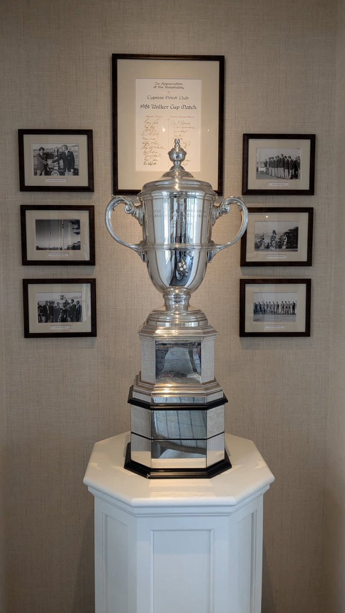 The Walker Cup already is residing at cypress point club ahead of the match in September. Can. Not. Wait.