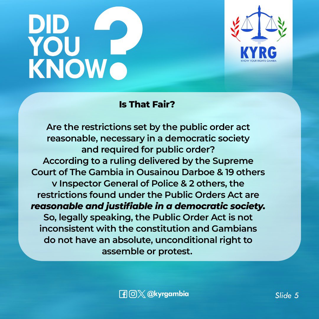 Know Your Rights Gambia tweet media