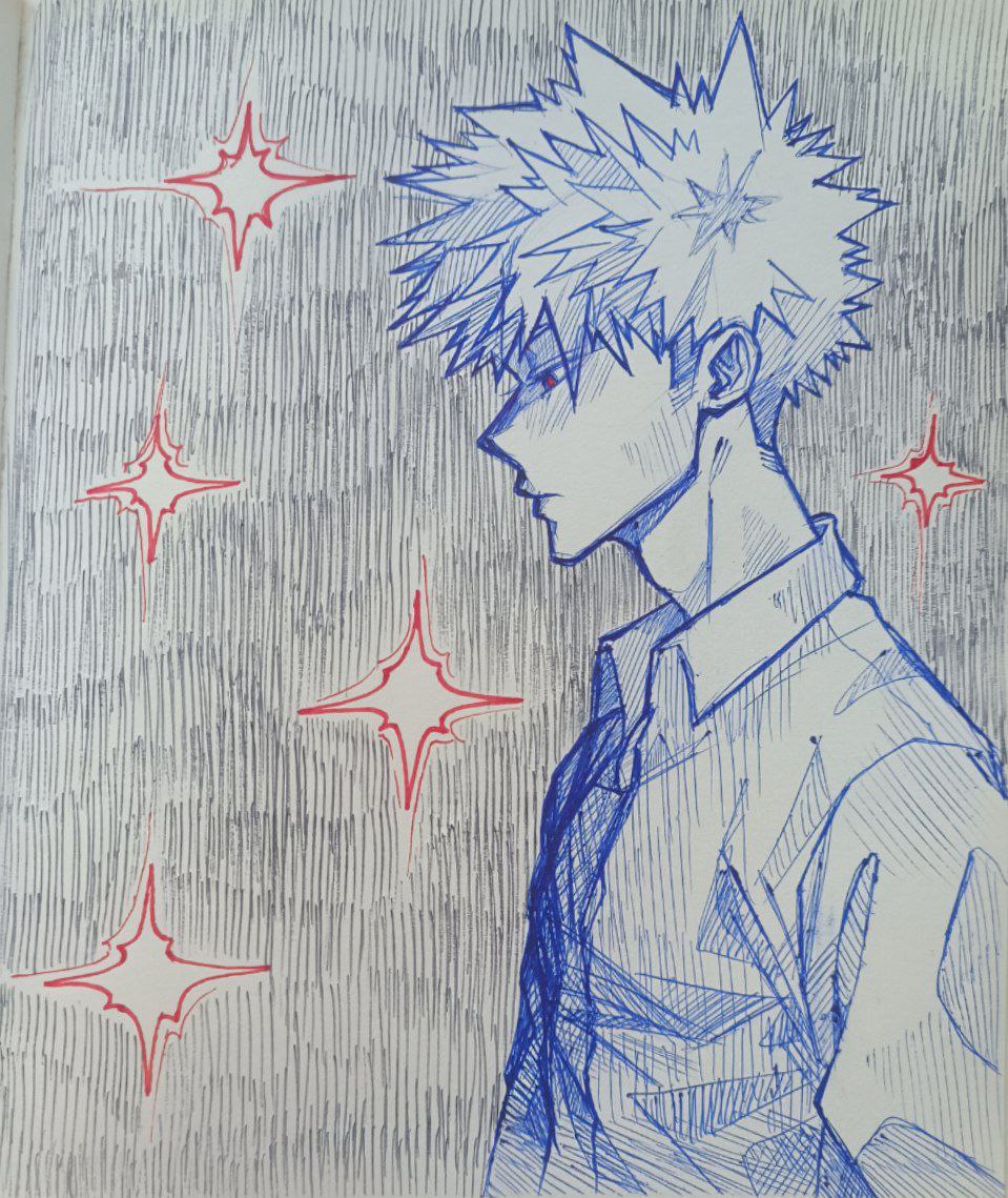 By the way, this will be a spread bkdk page, so wait for the final version! I'll try to do it tomorrow:³

#mha #bnha #KatsukiBakugo #sketch #bkdk