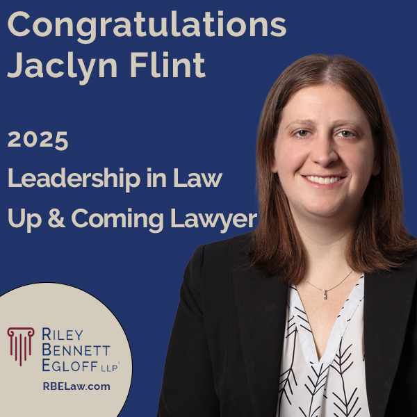 We are pleased to announce that Jaclyn Flint, a partner with RBE, has been selected as an “Up and Coming Lawyer” for the 2025 Ledership in Law recognition by The Indiana Lawyer. The honorees were celebrated during a breakfast this morning at the Indiana Roof Ballroom.