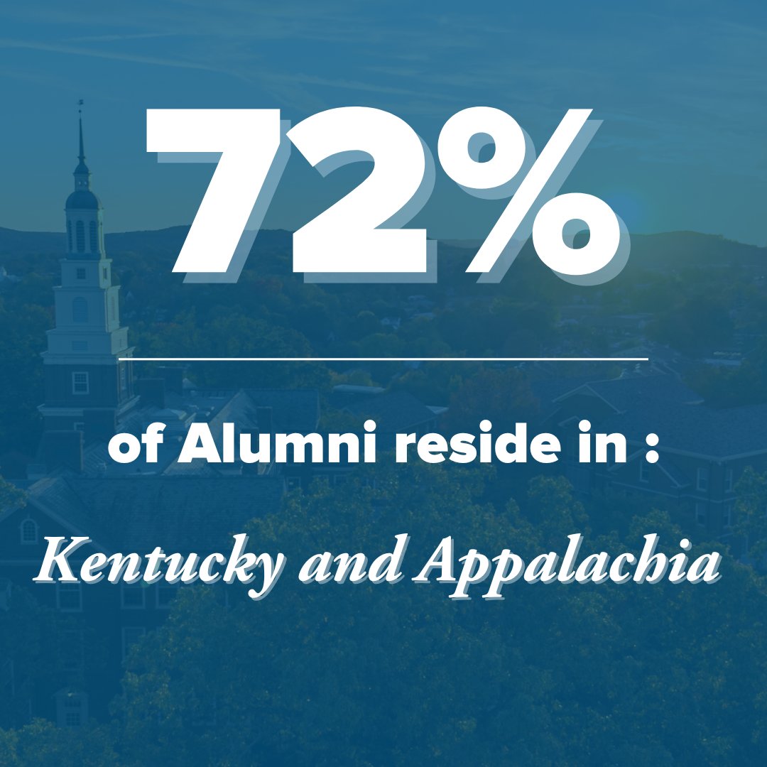 Approximately 72% of Berea alumni live and work in #Kentucky and #Appalachia, giving back to the region that shaped them. 🌄