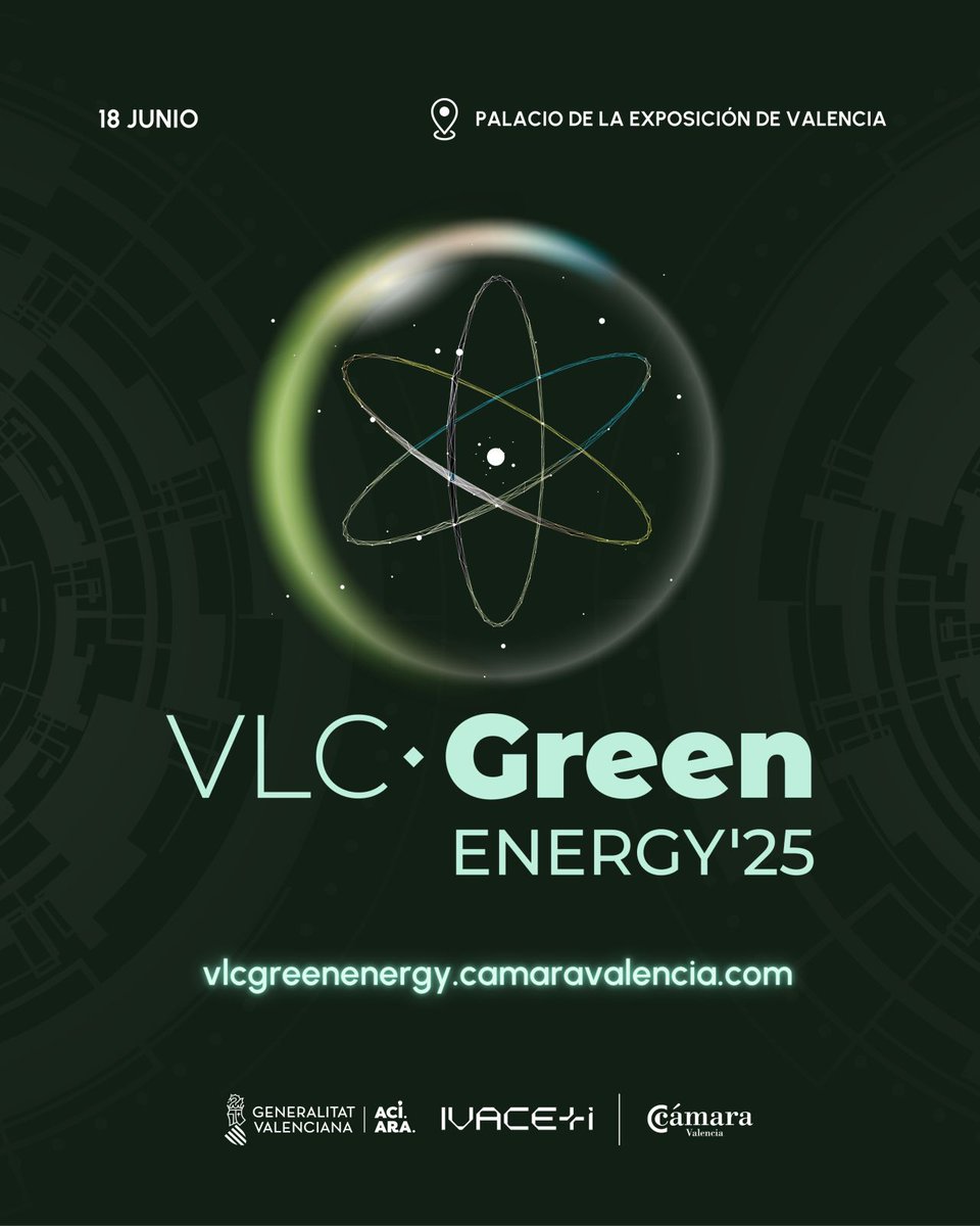 Clúster de Energía C.V. (@energiacomval) on Twitter photo El <a href="/EnergiaComVal/">Clúster de Energía C.V.</a>, junto con sus asociados, participará en la mesa de debate de VLC Green Energy 2025, un evento organizado por <a href="/camara_valencia/">Cámara Valencia</a>.
📆 18 de junio
📍 Palacio de la Exposición de Valencia
👉 Inscripciones: bit.ly/CECV128
💡 Más Info: bit.ly/CECV129 El <a href="/EnergiaComVal/">Clúster de Energía C.V.</a>, junto con sus asociados, participará en la mesa de debate de VLC Green Energy 2025, un evento organizado por <a href="/camara_valencia/">Cámara Valencia</a>.
📆 18 de junio
📍 Palacio de la Exposición de Valencia
👉 Inscripciones: bit.ly/CECV128
💡 Más Info: bit.ly/CECV129