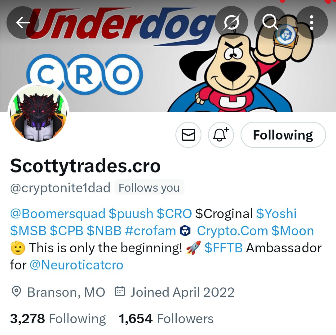 NeurotiCat (@neuroticatcro) on Twitter photo Last announcement of the day!!
Let's welcome <a href="/cryptonite1dad/">Scottytrades.cro</a>!! ๐ค
Thanks Bro ๐ฅ๐
How many of us are there!! I lost count... what a family we have!! ๐ช
#crofam #neurofam #fftb $NEURO $CRO Last announcement of the day!!
Let's welcome <a href="/cryptonite1dad/">Scottytrades.cro</a>!! ๐ค
Thanks Bro ๐ฅ๐
How many of us are there!! I lost count... what a family we have!! ๐ช
#crofam #neurofam #fftb $NEURO $CRO