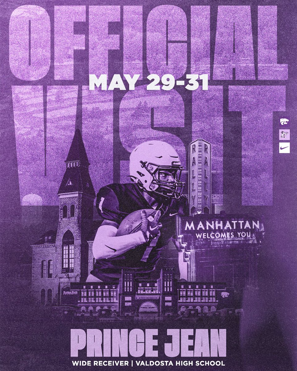 Prince Jean (@pr11ncej1) on Twitter photo I will be at <a href="/KStateFB/">K-State Football</a> tomorrow for an OV !! Can’t wait !!💜
<a href="/spedbraet/">Taylor Braet</a> <a href="/Coach_Middleton/">Matthew Middleton</a> <a href="/ZacCox_/">Zac Cox</a> <a href="/LM_Sports_Media/">Lance</a> <a href="/ChadSimmons_/">ChadSimmons</a> <a href="/samspiegs/">Sam Spiegelman</a> <a href="/JeremyO_Johnson/">Jeremy Johnson</a> <a href="/adamgorney/">Adam Gorney</a> <a href="/benjaminwolk/">Benjamin Wolk</a> <a href="/RecruitGeorgia/">Recruit Georgia</a> <a href="/FCRecruits/">First Choice Recruiting</a> <a href="/JohnGarcia_Jr/">John Garcia, Jr.</a> I will be at <a href="/KStateFB/">K-State Football</a> tomorrow for an OV !! Can’t wait !!💜
<a href="/spedbraet/">Taylor Braet</a> <a href="/Coach_Middleton/">Matthew Middleton</a> <a href="/ZacCox_/">Zac Cox</a> <a href="/LM_Sports_Media/">Lance</a> <a href="/ChadSimmons_/">ChadSimmons</a> <a href="/samspiegs/">Sam Spiegelman</a> <a href="/JeremyO_Johnson/">Jeremy Johnson</a> <a href="/adamgorney/">Adam Gorney</a> <a href="/benjaminwolk/">Benjamin Wolk</a> <a href="/RecruitGeorgia/">Recruit Georgia</a> <a href="/FCRecruits/">First Choice Recruiting</a> <a href="/JohnGarcia_Jr/">John Garcia, Jr.</a>