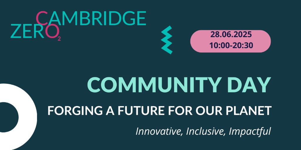 CambridgeZero's tweet photo. π± Big news! #CambridgeZero Community Day is back!
π
Saturday 28 June | π Cambridge | ποΈ FREE
Join us for climate talks, interactive demos & more.
π Register now: https://t.co/3UYpGS4xBg
@cambridge_uni @CambridgeIndy #CZCD2025 #CommunityAction https://t.co/YsyIYp1FFD