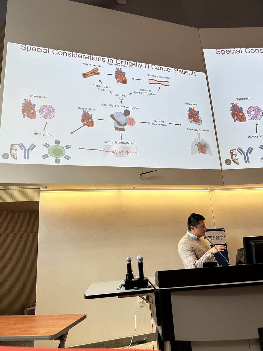 Rebecca Garber (@bexg_md) on Twitter photo Thank you to <a href="/LeivaOrly/">Orly Leiva, MD</a> for teaching us at University of Illinois about Cardio-Onc Emergencies! From ICI myocarditis to AMI- cardiogenic shock, our IM residents and heme/onc + cardiology fellows will be ready to take care of these patients!! Thank you to <a href="/LeivaOrly/">Orly Leiva, MD</a> for teaching us at University of Illinois about Cardio-Onc Emergencies! From ICI myocarditis to AMI- cardiogenic shock, our IM residents and heme/onc + cardiology fellows will be ready to take care of these patients!!