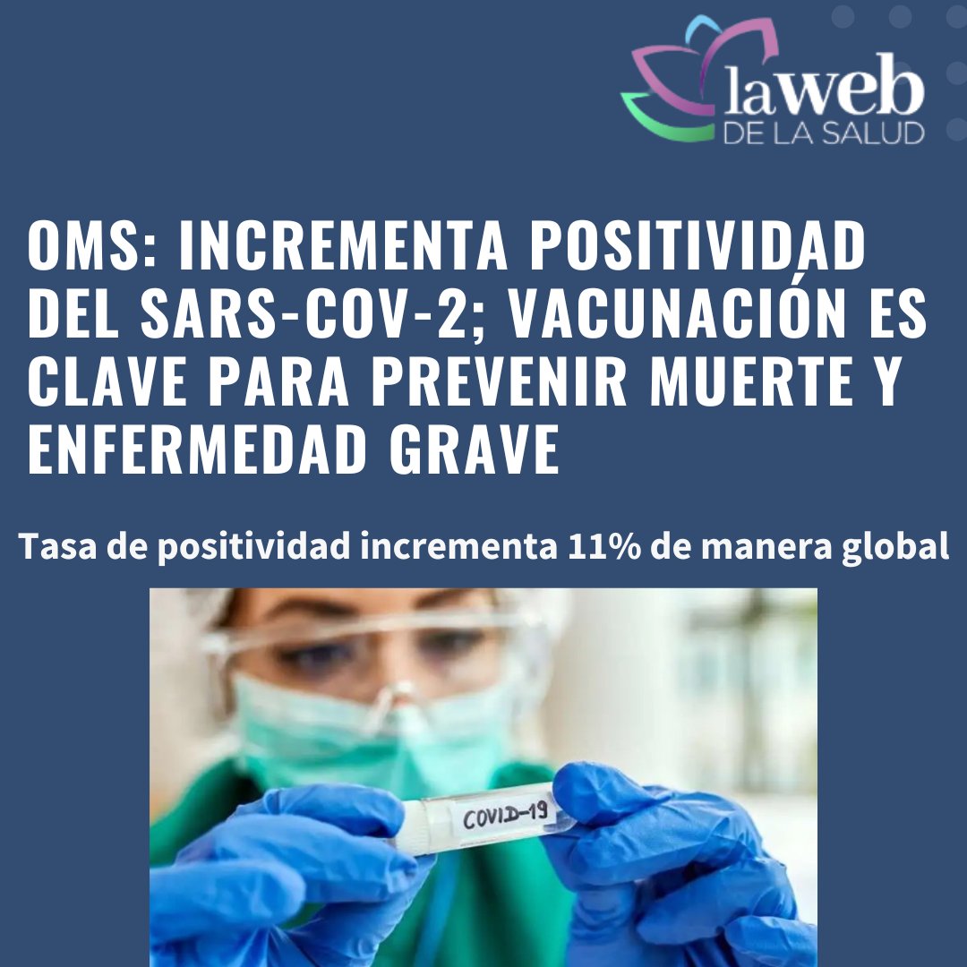OMS: Incrementa positividad del SARS-CoV-2; vacunación es clave para prevenir muerte y enfermedad grave
<a href="/xsaezll/">Xavier Sáez Llorens</a> <a href="/negrita73bn/">Ivonne Torres-Atencio</a> <a href="/arebollon/">Arturo Rebollón G</a> <a href="/DrMartaIllueca/">Marta Illueca</a> <a href="/Dr_PaulinoVigil/">Paulino Vigil-De Gracia</a> <a href="/orislcalvo/">Oris Calvo</a> <a href="/EOrtegaBarria/">Eduardo Ortega-Barria</a> <a href="/OPSOMSPanama/">OPS/OMS Panamá</a> 
lawebdelasalud.com/oms-incrementa…