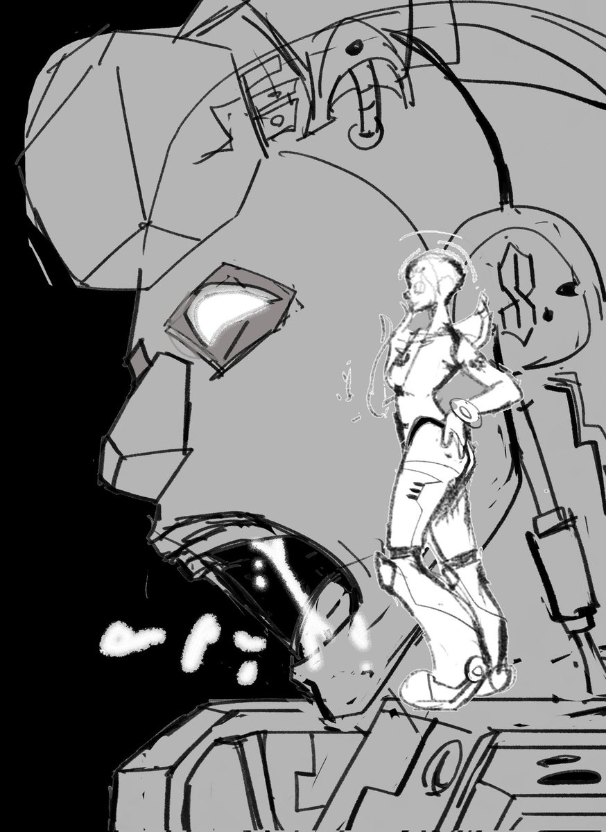 Estoy haciendo mi primer Mecha-Brad y no sé que estoy haciendo pero me gusta como va quedando :b
#WIP