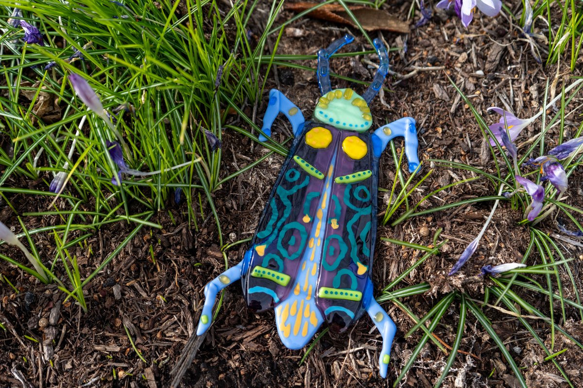✨ It’s time for another fused glass workshop! The finished piece will be a beautiful, one-of-a-kind creation, standing approximately 6-8" tall. 🪲 
📆 June 11 | 6–9 p.m.
📍 Location: Cantina
👉 Cost: $65 | Member Discounts Apply
🔗 Register now! bit.ly/42Wuxpv