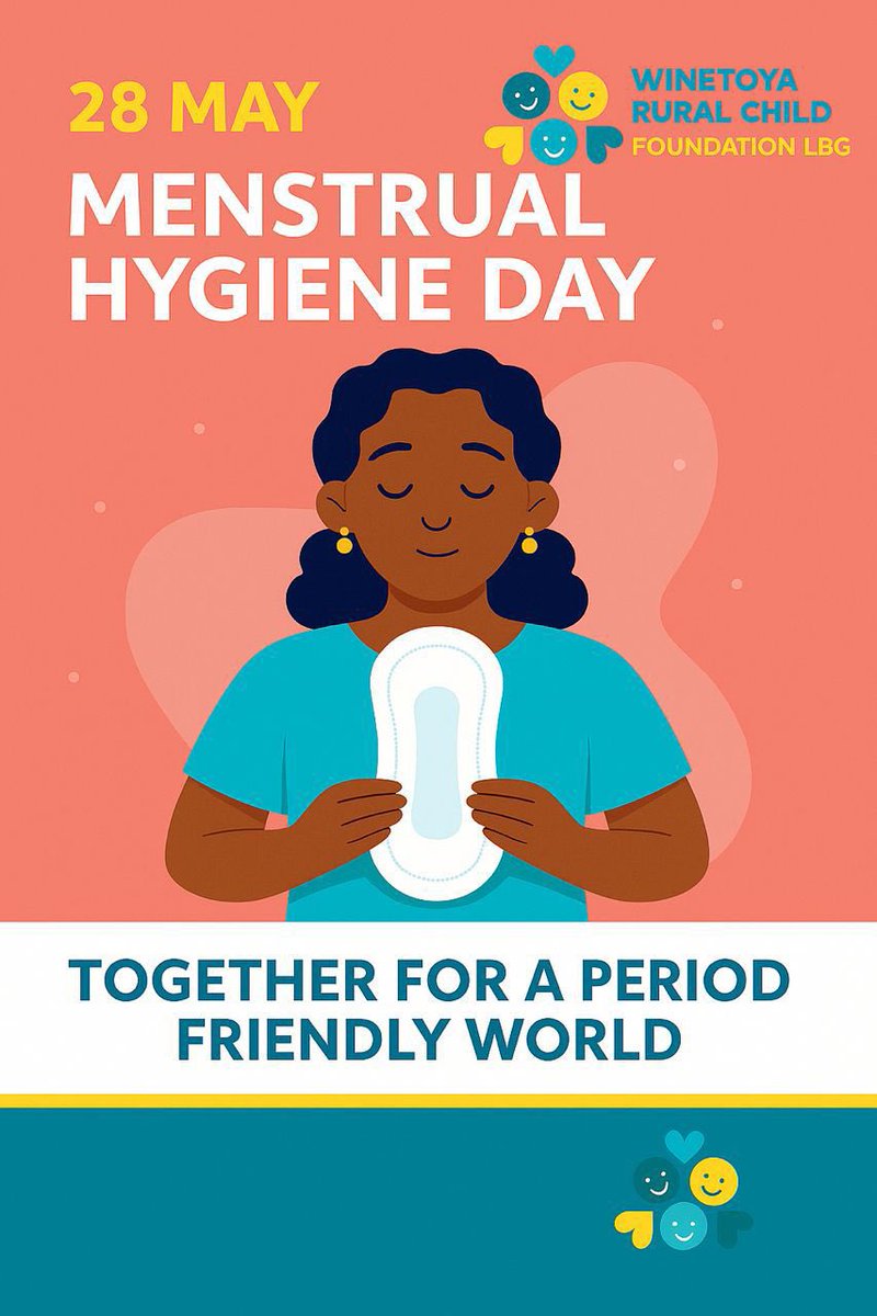 TheRuralChildF1's tweet photo. Let’s all celebrate Menstrual Hygiene Day. Let's work together to create a period-friendly world where everyone has access to proper menstrual hygiene facilities and education. #MenstrualHygieneDay #PeriodFriendlyWorld #WinetoyaRuralChildFoundation https://t.co/ZwONpvqOTC
