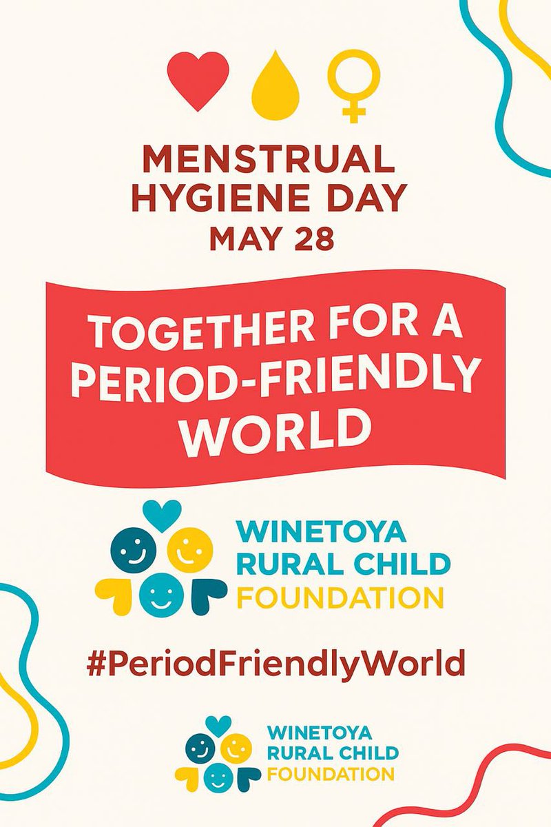 TheRuralChildF1's tweet photo. Let’s all celebrate Menstrual Hygiene Day. Let's work together to create a period-friendly world where everyone has access to proper menstrual hygiene facilities and education. #MenstrualHygieneDay #PeriodFriendlyWorld #WinetoyaRuralChildFoundation https://t.co/ZwONpvqOTC
